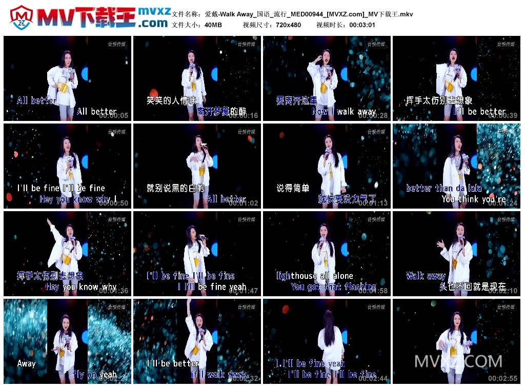 爱戴-Walk Away_国语_流行_MED00944